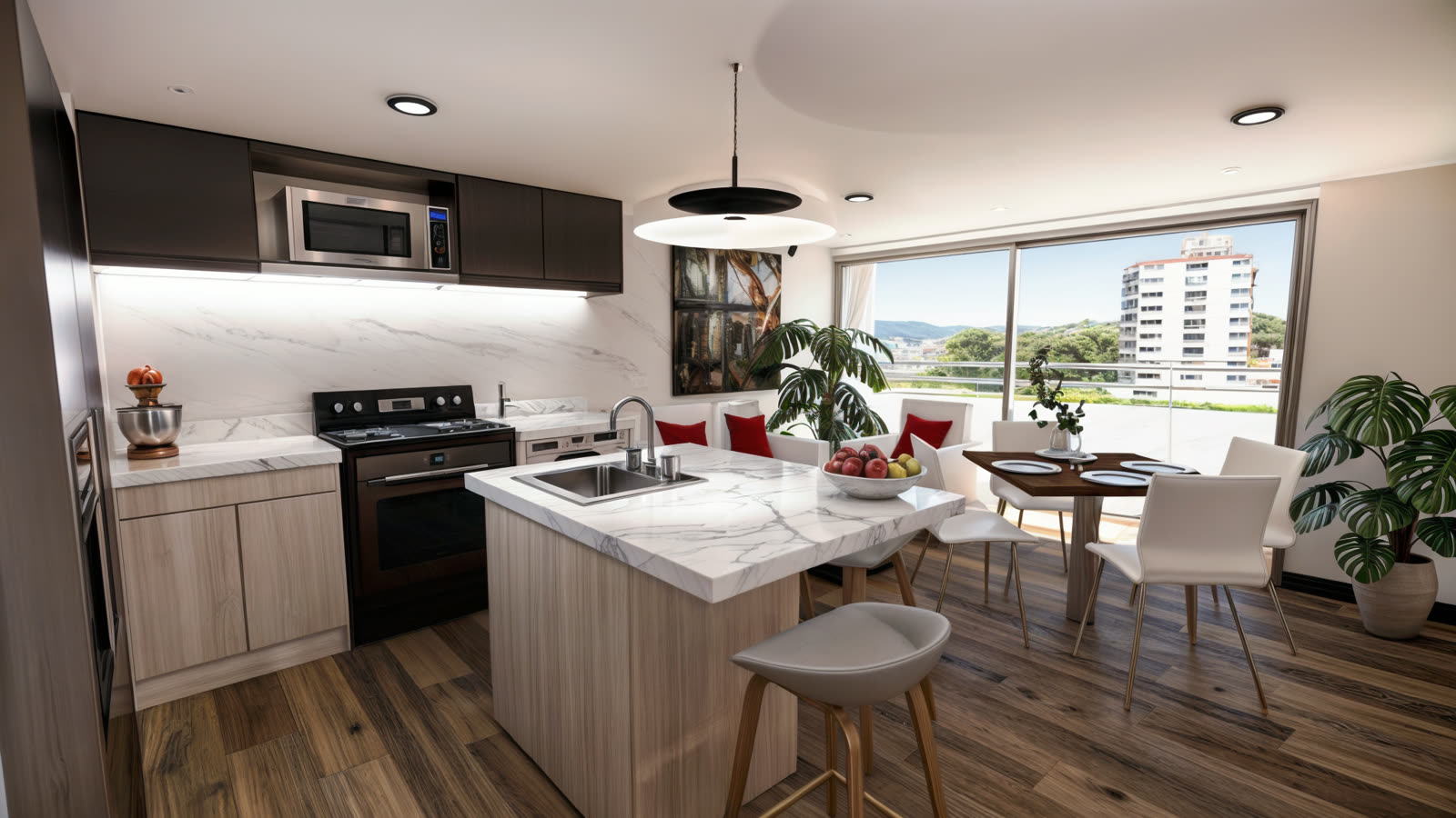 Tipo 1A — render interior