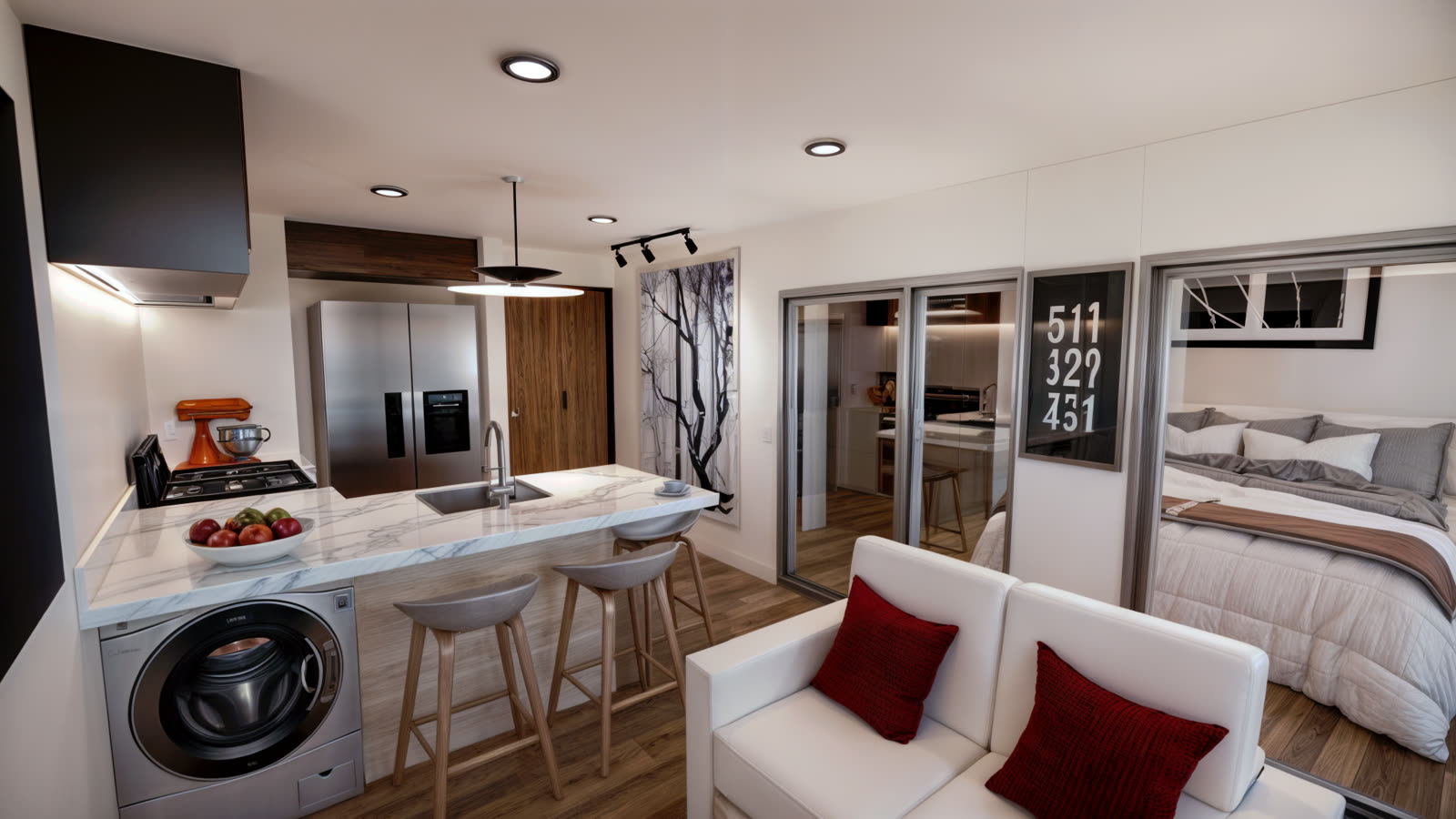 Estudio C — render interior