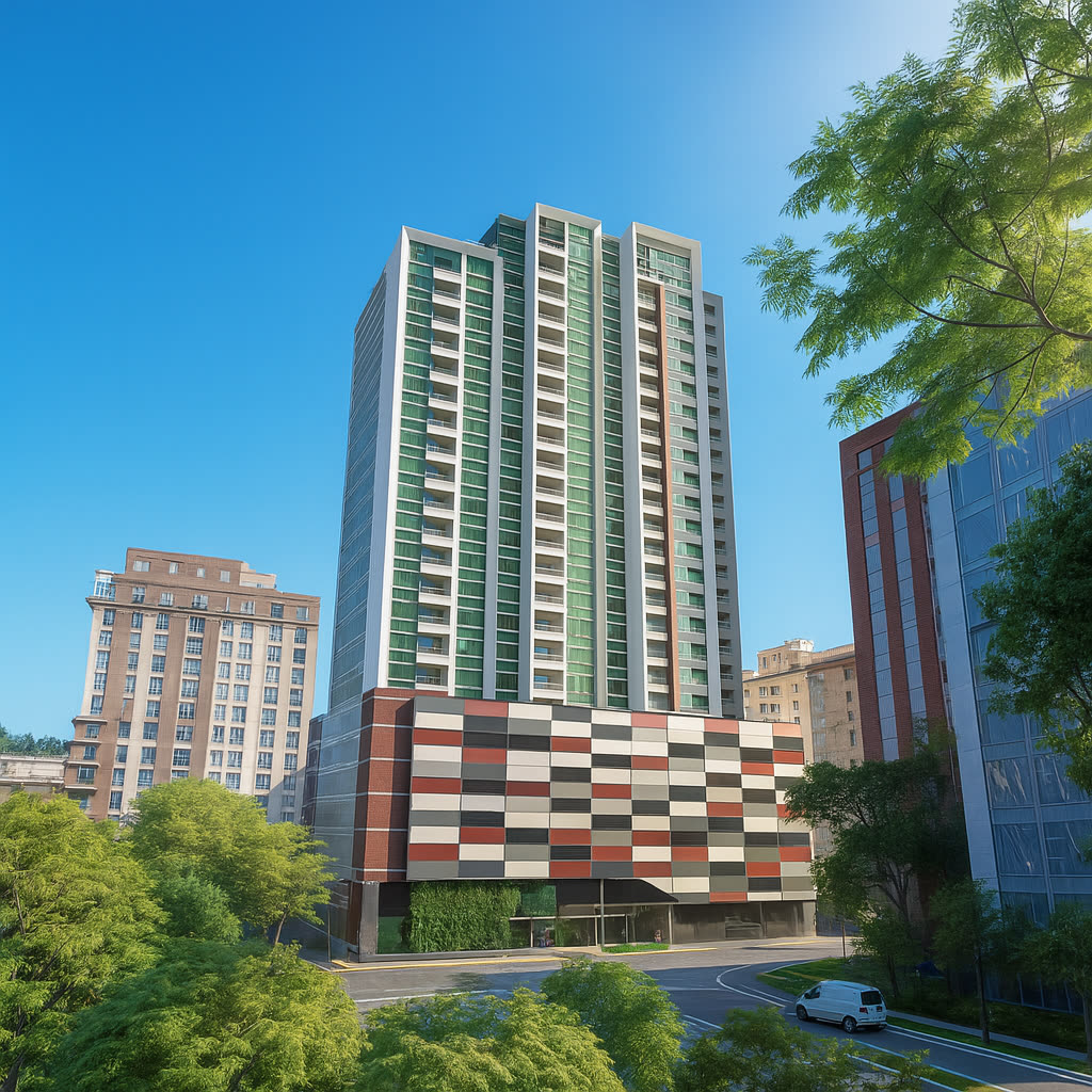 Render Torre Don Bosco — 24 pisos
