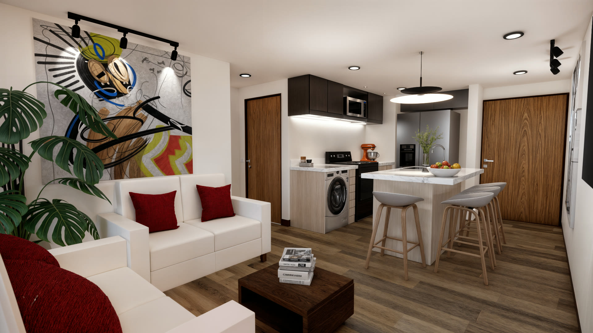 Tipo 1C — render interior