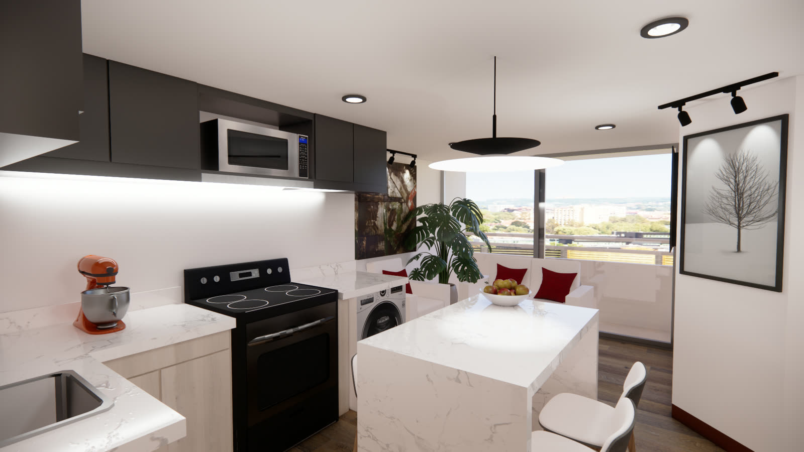 Tipo 2A — render interior