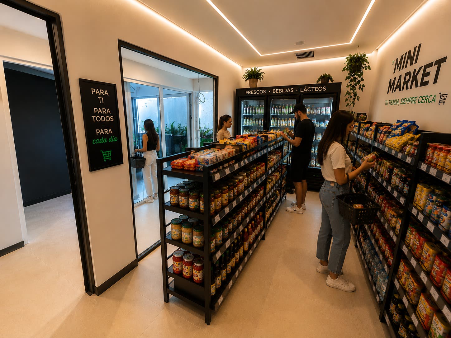 Lavandería y mini market